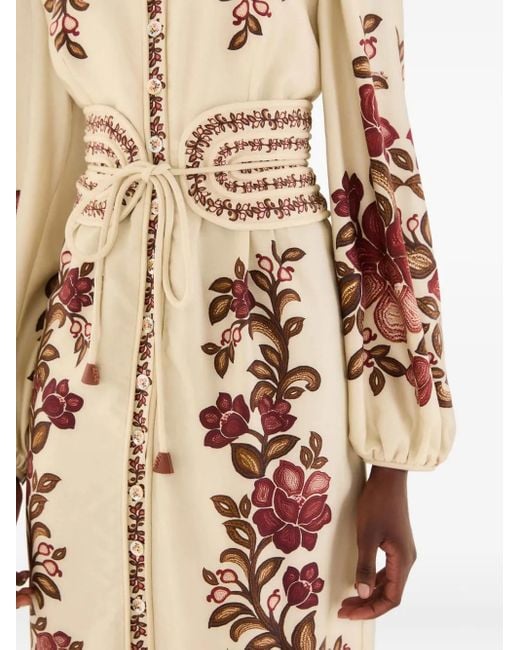 Farm Rio Natural Renata Floral Dress