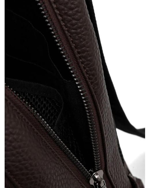 Guess Strukturierter Rucksack mit Reißverschluss in Black für Herren