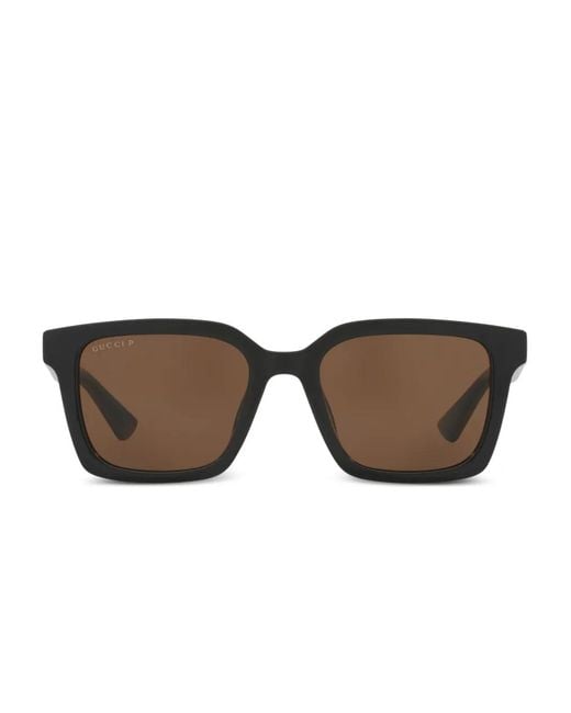 Gucci Brown Square-Frame Sunglasses for men