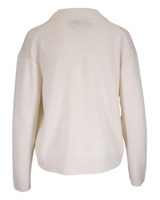 Twp White Knitted Jumper