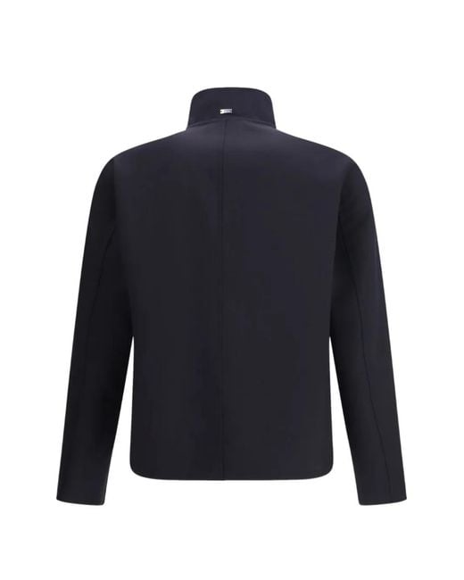 Herno Blue Veste Boutonnée À Col Montant for men
