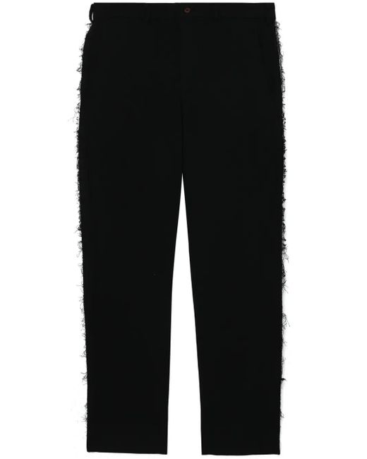 Pantaloni Dritti A Vita Media di COMME DES GARÇON BLACK in Black