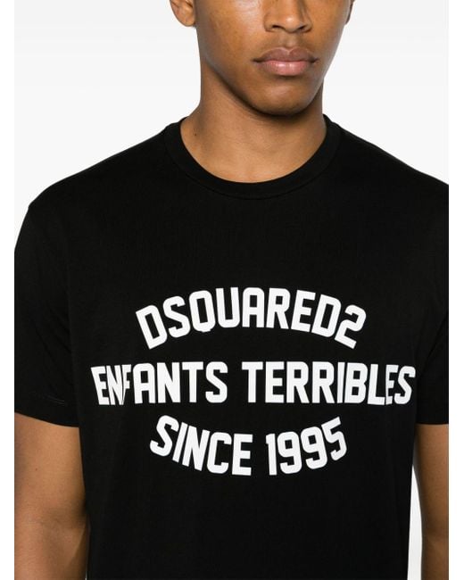 DSquared² Black T-Shirts And Polos for men