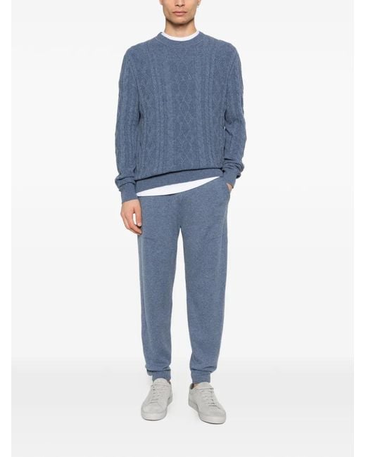 Bompard Blue Drawstring Track Pants for men