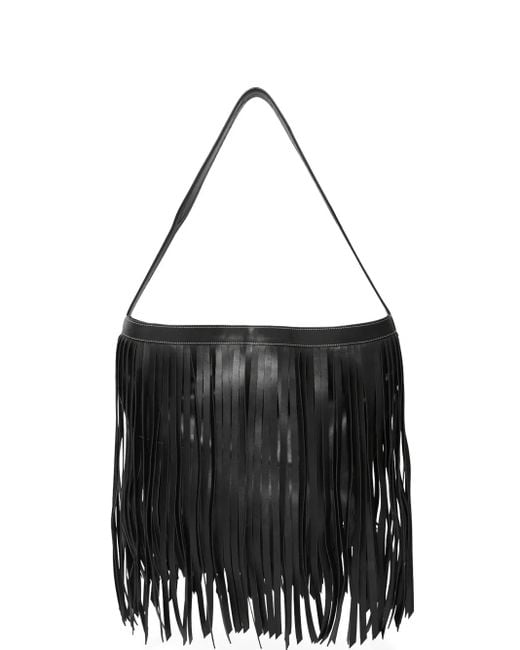 Ann Demeulemeester Black Jeli Fringed Tote Bag