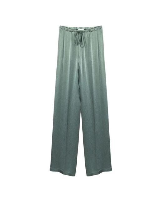 Semicouture Green Elasticated Drawstring Trousers