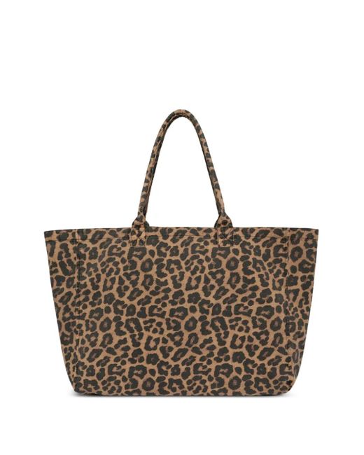 Anine Bing Brown Leopard-print Tote Bag