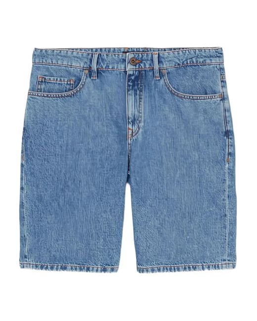 Marc O' Polo Blue Washed Denim Shorts for men