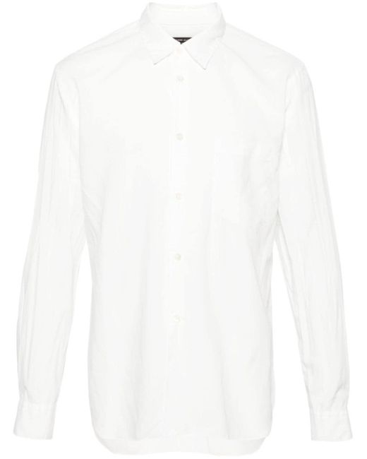 Camicia a maniche lunghe di Comme des Garçons in White da Uomo