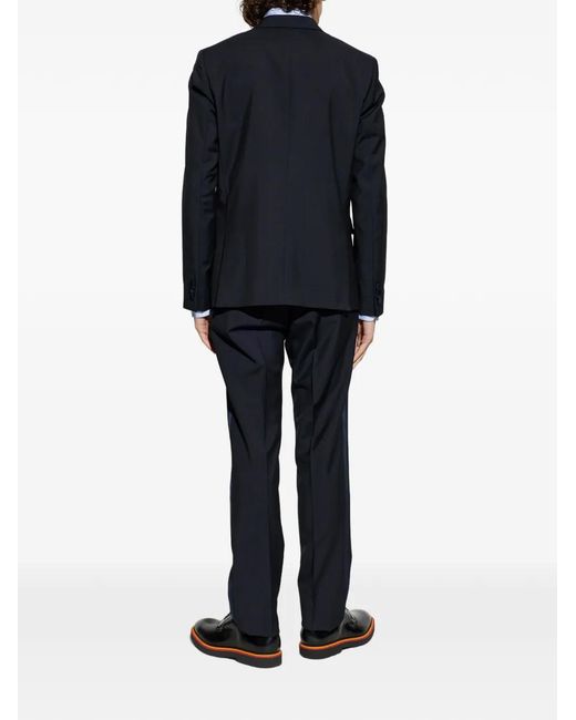Paul Smith Blue Shawl Collar Suit for men