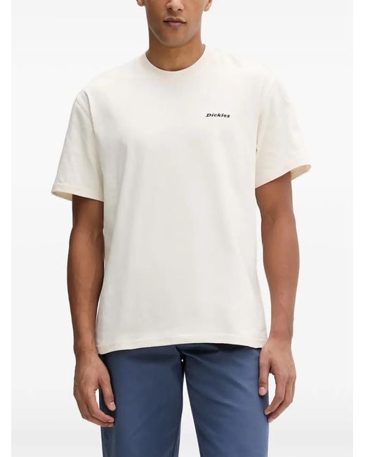 Dickies White Wellsville Baggy Tapered Trousers for men