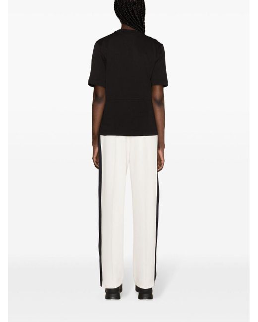 Pantalones de chándal con parche del logo Moncler de color White