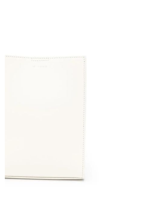 Jil Sander White Small Tangle Shoulder Bag
