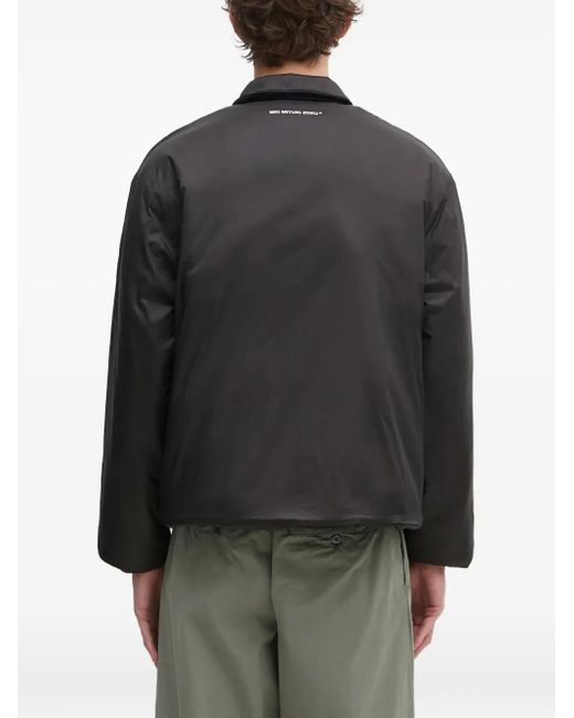 MKI Miyuki-Zoku Black Zip-Up Bomber Jacket for men