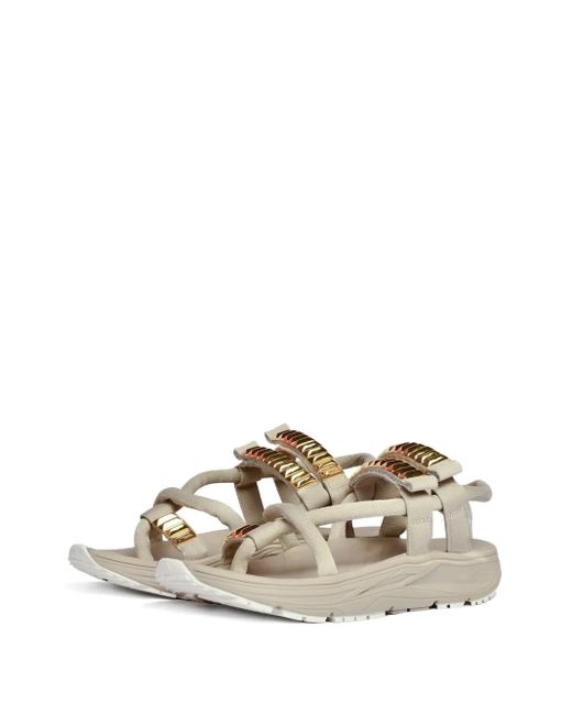 Sandali Con Design A Incrocio di Undercover in White da Uomo