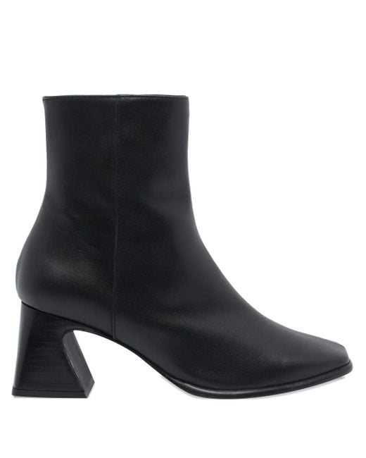 Angel Alarcon Black 70Mm Zip-Detail Block-Heel Boots
