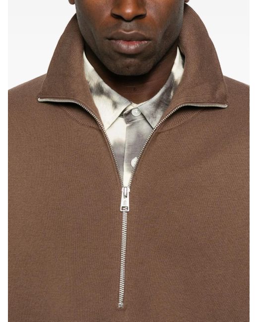 Etudes Studio ジップアップ スウェットシャツ Brown