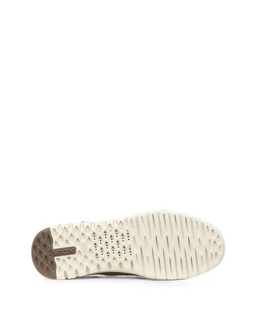 Geox Brown Suede Panelled Sneakers for men