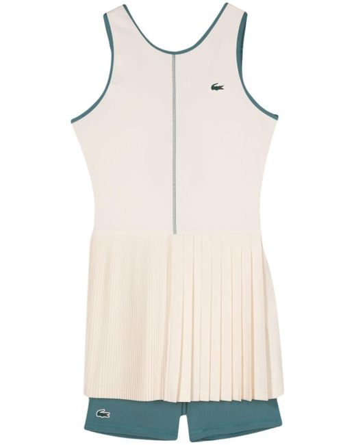 Vestido de tenis Ultra-Dry Lacoste de color Natural
