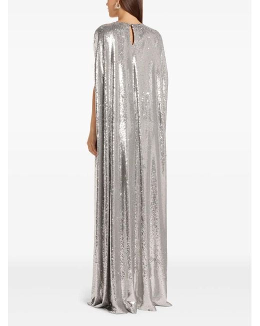 BERNADETTE Gray Kleid mit Pailletten