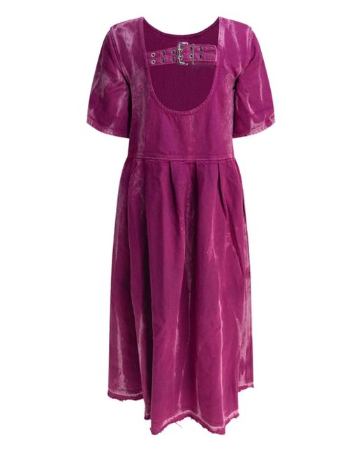 Ganni Purple Midi Dresses