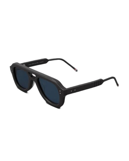 Thom Browne Blue Double-Bridge Sunglasses