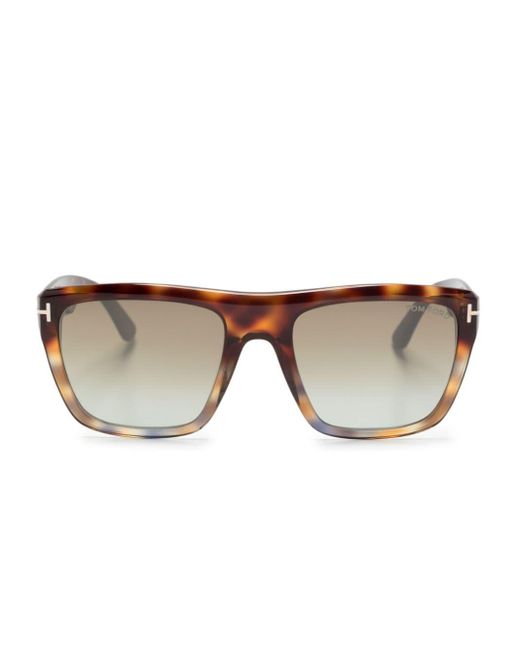 Tom Ford Brown Alberto Square-frame Sunglasses for men
