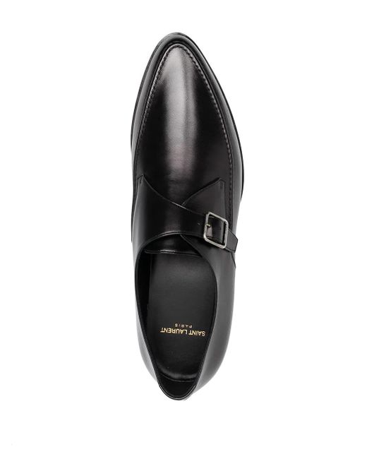 Saint Laurent Black Marceau Monk Shoes for men