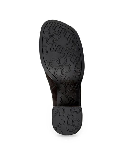Camper Black Kora Suede Ankle Boots
