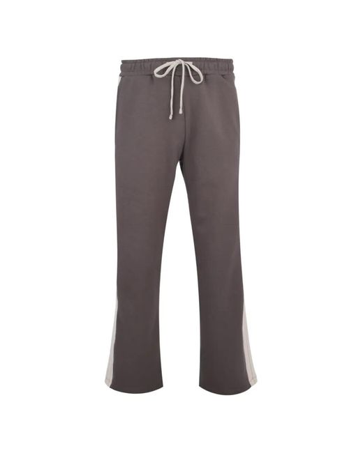 hinnominate Gray Pantalon À Rayures Latérales for men