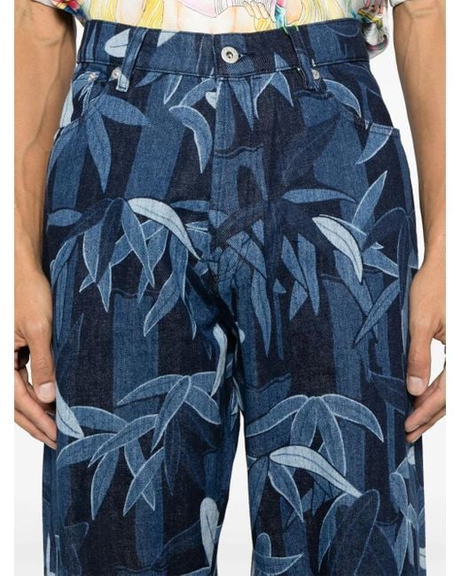 KENZO Blue Chiku-Rin Jeans for men