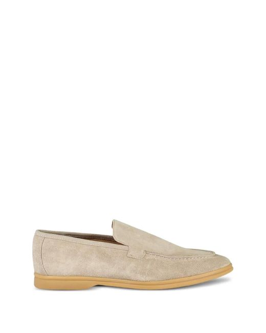 Eleventy Natural Suede Loafers for men