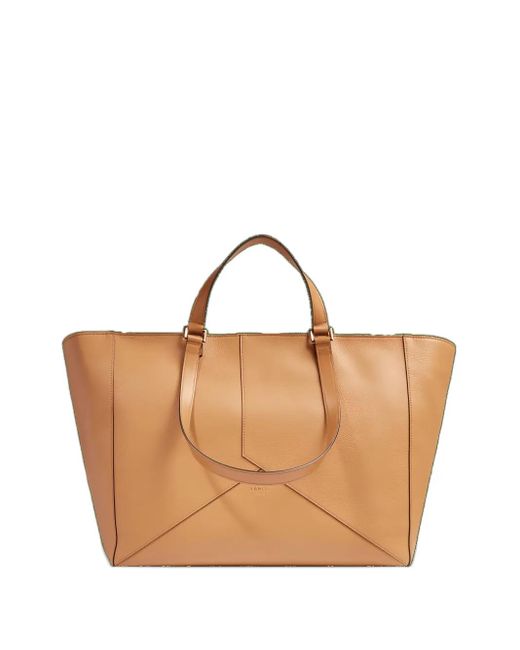 Lancel Brown Enveloppe Tote Bag