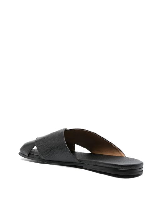 Marsèll Black Spatola Leather Mules for men