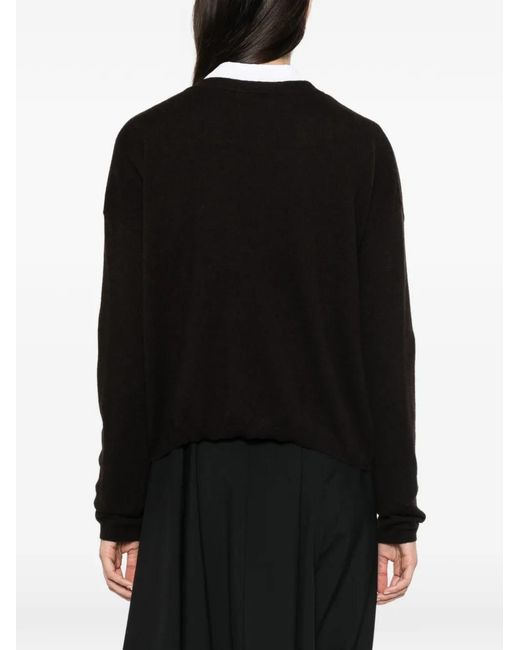 Lisa Yang Black Abby V-Neck Cardigan