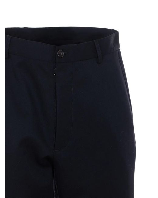 MM6 by Maison Margiela Blue Zip Loose Shorts for men