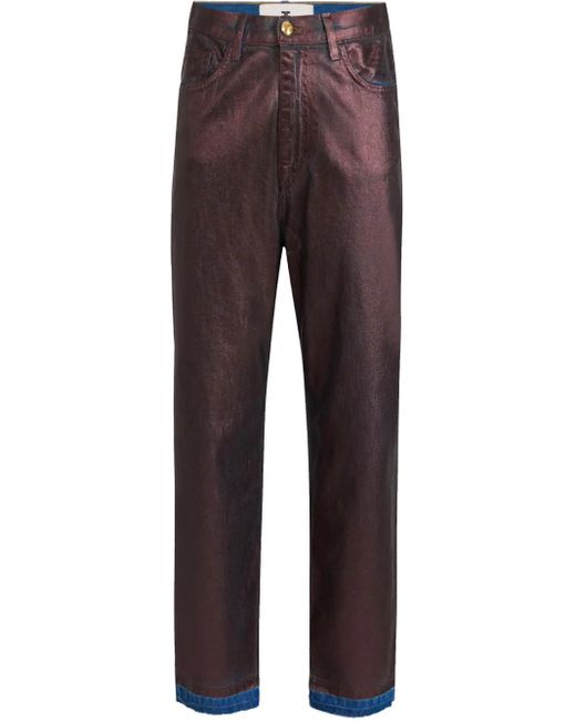 Elisabetta Franchi コットン ジーンズ Red