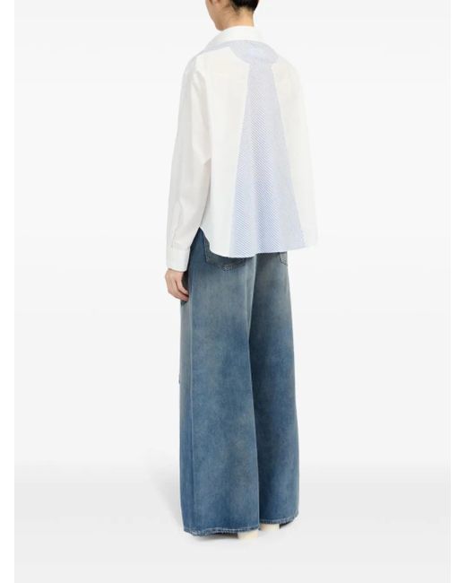 MM6 by Maison Margiela White Effortless Elegance Mini Shirt