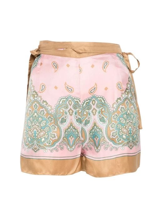 Pinko Gray Merengue Paisley-Print Tie-Waist Pareo