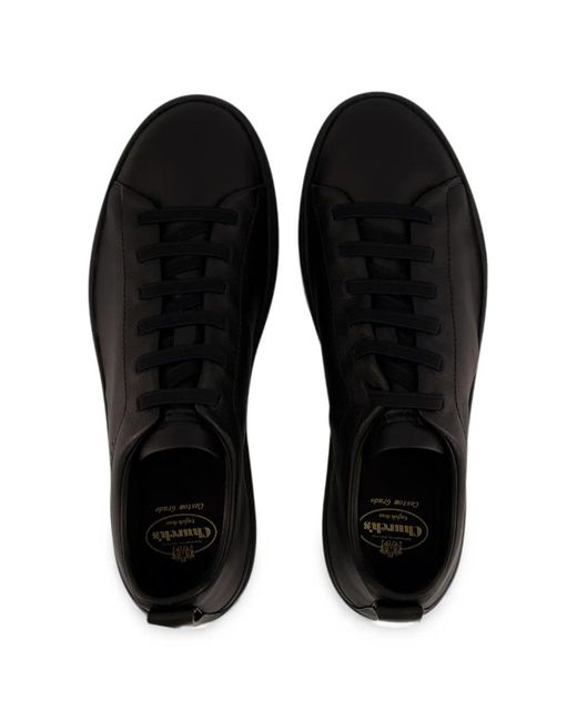 Church's Black Rochdale Lace-Up Leather Sneakers for men