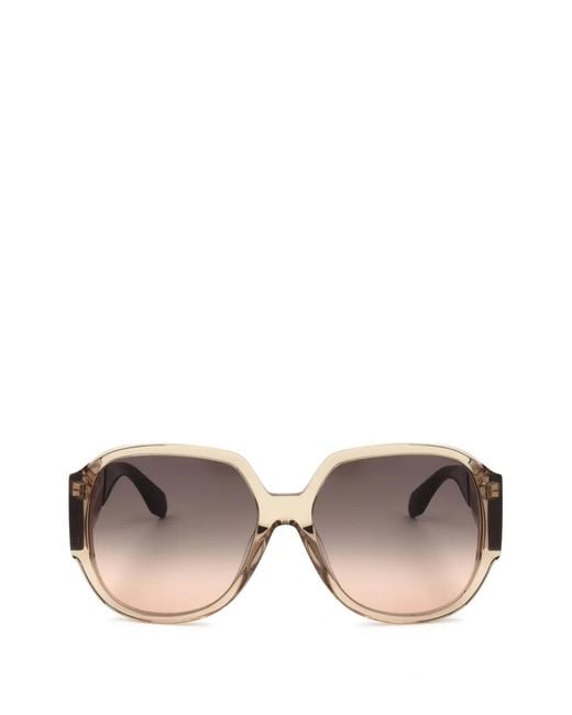 Adidas Pink Geometric-Frame Gradient Sunglasses