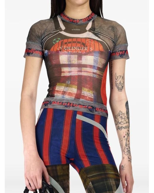 OTTOLINGER Gray Patterned T-Shirt