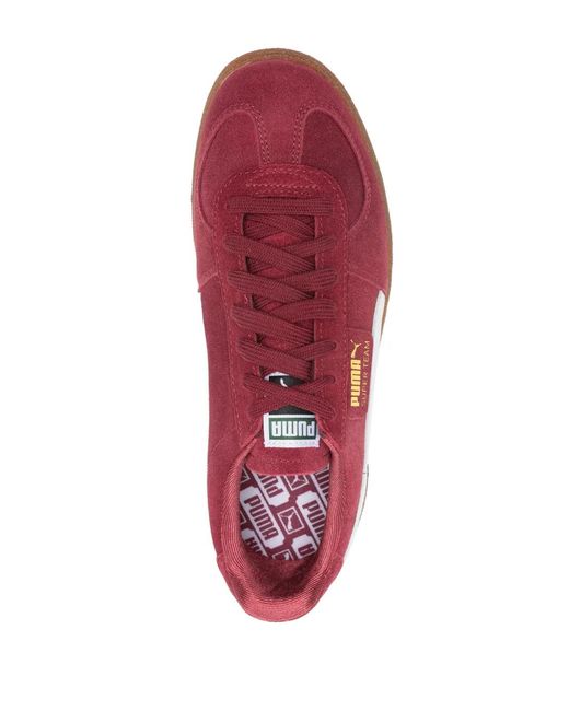 PUMA Red Super Team Suede Shoes for men