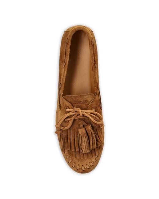 Isabel Marant Brown Fersi Fringed Ballet Flats