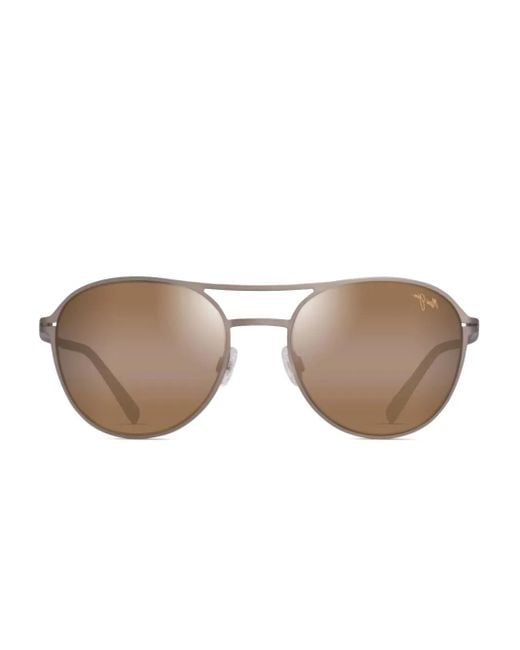 Occhiali Da Sole Half Moon di Maui Jim in Brown