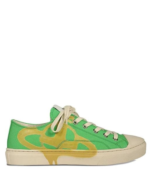 Vivienne Westwood Green Plimsoll Low-Top Sneakers for men