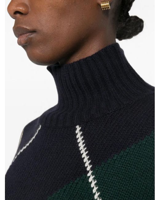 Pull À Losanges Be You en coloris Black