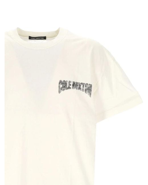 Cole Buxton Natural Graphic-Print T-Shirt for men