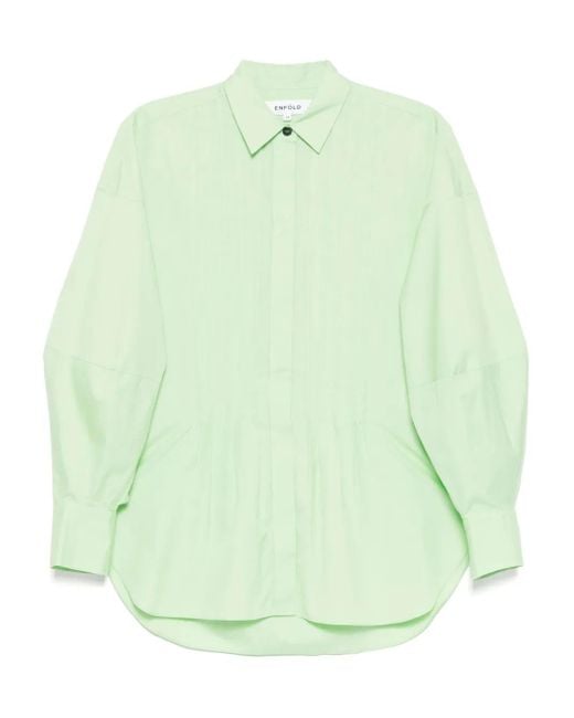 Enfold Green Hemd Mit Biesen