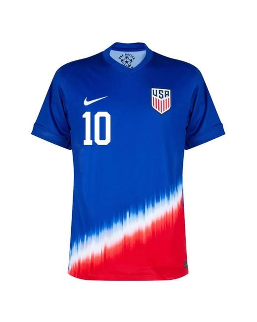 Nike Blue Usa Away Pulisic 10 Jersey for men